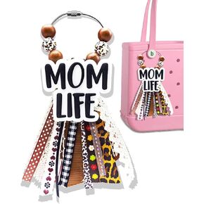Charms for Bogg Bag, Mom Life Bogg Bag Charms Simply Southern Bag Charm, Bogg Bag Accessories for Beach Bag Charms, PVC Decoration Bogg Bag Accessories Charm for Mom