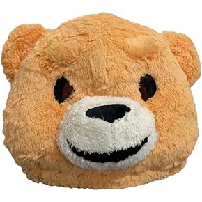 Plush Halloween Teddy Bear Head Mask Mascot Costume