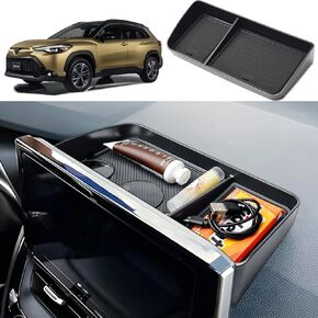 Tacobro Center Censole Dashboard Storage Organizer متوافق مع Toyota Corolla 2019-2025 / Corolla Cross 2022-2025 ، Fit 8-in. الصوت الداخلي للوسائط المتعددة ، حاملي داش مثبتة