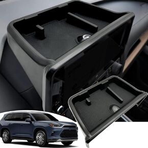 لعام 2024 Grand Highlander Dashboard Screeting Tracher Tray ， لعام 2024 Toyota Grand Highlander (Hybrid) XLE/Limited/Platinum Behind Screen Organizer ， Highlander Grand Highlander Sunglass Trissue حامل جديد