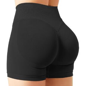 Women Workout Impact Shorts 4.5 Scrunch Butt Lifting Tummy Contro Gym Comfy Running Seamless Booty Biker Shorts