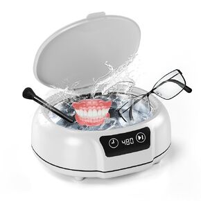 Rolway Jewelry Cleaner ، 700 مل (24.5 أوقية) 48 كيلو هرتز منظف التجنيب بالموجات فوق الصوتية مع 3 توقيت رقمي ، منظف بالموجات فوق الصوتية للتجاوز ، النظارات ، المجوهرات ، الخاتم ، أطقم الأسنان