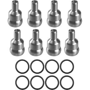 تشمل مجموعة Nipple Nipple Coups/Ball Tube Coups Coups Coups 8 أكواب حلمة مقاومة للتسرب وأختام Viton ذات 8 ثقيلة لمحركات ديزل فورد 6.0L 2003-2010