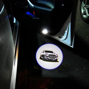 akarin 2Pcs Door Lights Logo for Mi ni r55 r56 r57 r58 r59 r60 r51 f54 f56 f55 f57 f60 f65 u25 Puddle Lights Car Door Logo Lights Projector Courtesy LED Ghost Shadow Lamps Accessories (r55)