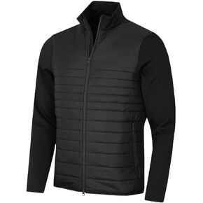 2024 J.Lindeberg Martino Quilt Hybrid Golf Jacket Black Small