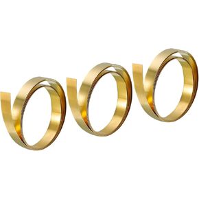 بكرة ورق نحاسية من uxcell، قطعتان 0.02 × 100 × 1000 مم من رقائق النحاس شريط نحاسي ذهبي للحرف اليدوية والإصلاحات الكهربائية والتأريض in Saudi Arabia