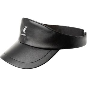 Kangol Faux Leather Visor - Deep Plum / 1SFM One Size Fits Most