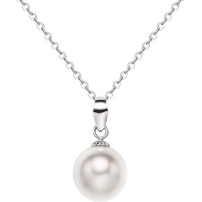 ABSOLUTE AAA+ to AAAA Cultured Pearl Necklace Freshwater Genuine Real Mabe/Oval/Round Pearl Pendant Necklaces for Women S925 Sterling Silver Chains Birthday Gift for mom