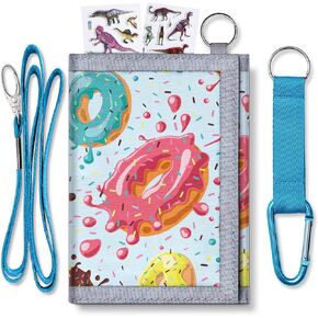 Tataanty Kids Wallet للفتيات والفتيان الذين تتراوح أعمارهم بين 4 و 18 عامًا ، محفظة للأطفال مع جيب عملة سحاب و 8 حاملات بطاقات