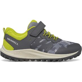 Merrell Unisex Kids Nova 3 (Little Kid/Big Kid) Grey Camo/Lime 5 Big Kid Medium
