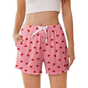 شورتات Ekouaer Womens Pajama شورتات ناعمة مريحة للنوم