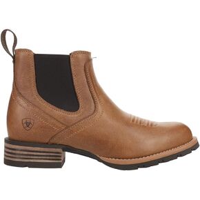 ARIAT Mens Hybrid Low Boy Round Toe Chelsea Casual Boots Ankle - Brown