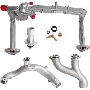 Aluminum Coolant Water Pipe System Kit for Land Rover for Range Rover Sport LR4, for Jaguar XF XJ XE 3.0L V6, OE LR109401 LR092992 LR090630 LR049990