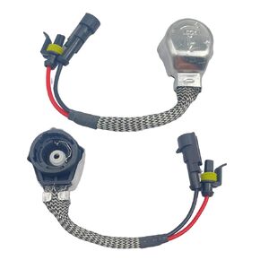 2pcs D2 D2R D2S D2C Metal Car Bulb Socket AMP Connector Adapter Connector Wire Wiring Harness Converter for Car Automotive Ballasts HID Bulbs Headlight