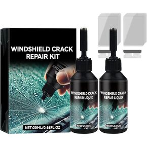 Windshield Crack Repair Kit, 2025 New Glass Cracks Gone Repair Kit, Car Windshield Repair Kits for Repairing Car Glass and Cracks (2pcs)