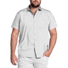 COOFANDY Big & Tall Dress Shirts for Men Short Sleeve Button Down Casual Shirts