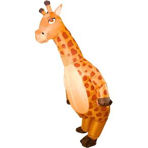 PTS Inflatable Costume Adult, Blow Up Giraffe Costume for Halloween Inflatables Cosplay Party