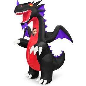 Danxilu Inflatable Costume Adult Full Body Inflatable Dragon Costume for Men Women Funny Fancy Blow Up Costumes Suit for Halloween Party Cosplay Holiday