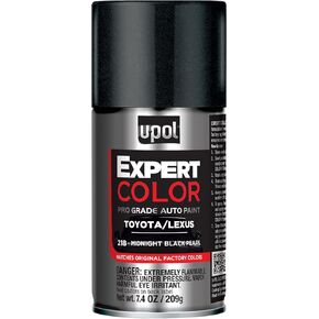 U-POL Expert Color, for Toyota/Lexus 218, Automotive Spray Paint, Professional Grade, Long-Lasting, Easy-to-Use, Midnight Black Pearl