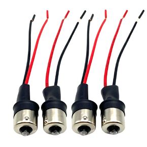 6 PCS 1156 BA15S P21W SOCKETS LED LED ، اتصال واحد من الذكور رأس 1156 BA15S P21W محول موصل المقبس للسيارة مصباح LED LED LED MANDING LAMP