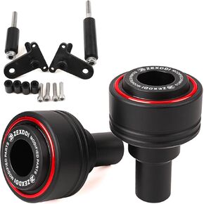1PAIR FIT لـ KAWASAKI NINJA 500 SE NINJA500 2024 2025 Z500 Z 500 Frame Motorder Frame Sliders Crash Pad Crase (Red)