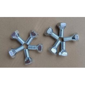 10PCS Front Rear Wheel Bolt Lug Studs 1/2-20 Bolts - 3/4 in. Hex, 1 in. Length Compatible with Dodge 1933-1955, Plymouth 1933-42, Plymouth 1946-55