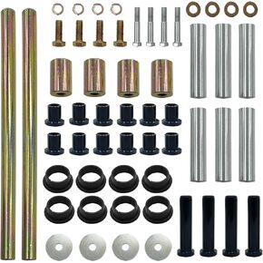 5020826 5133806 5434548 Rear Left & Right A-Arm Bushing Shafts Blots Kit Fit for 2003-2010 Polaris ATV Sportsman 400 450 500 600 700 800 Replace #5434551 5434550 7552614 7555740 7517873 5631142