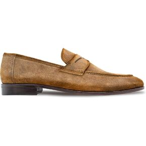 Mezlan - أحذية لباس بنس Loafer ملطخة بالرجال - Caro Suede Penny Loafer - أحذية رسمية كلاسيكية للأعمال والزفاف والمكتب