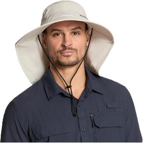 Mission Cooling Upf Sun Defender Hat - قبعة شمس الرجال والنساء للمشي لمسافات طويلة والغولف وصيد الأسماك - التكنولوجيا المنشطة للعرق والماء (رمادي جليدي)