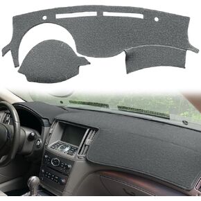 تغطية Dash Cover Mat مخصصة لـ Infiniti G25 G25x G35 G35X G37 G37X 2009 2009 2010 2011 2012 2013 ، Infiniti Q40 Q60 2014 2015 ، Pad Bad Protector Y67 (Darkgray)