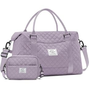 Travel Bag for Women, Overnight Duffel Weekender Bag with Toiletry Bag,Gym Bag with Wet Pocket,Personal Item Carry On Bag