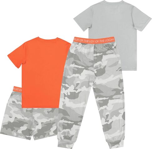 Fruit of the Loom Boys' Getaway Loose Fit 4-Piece Pajama Set in Saudi Arabia