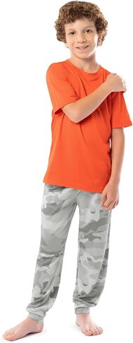 Fruit of the Loom Boys' Getaway Loose Fit 4-Piece Pajama Set in Saudi Arabia