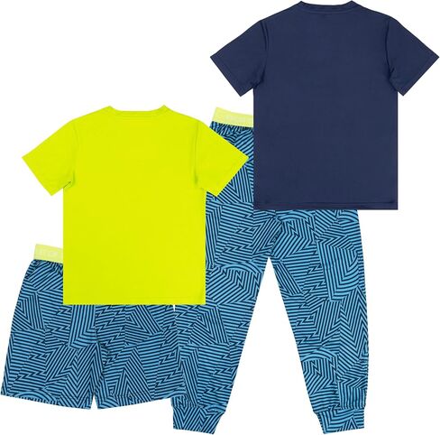 Fruit of the Loom Boys' Getaway Loose Fit 4-Piece Pajama Set in Saudi Arabia
