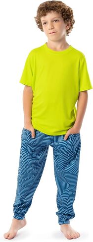 Fruit of the Loom Boys' Getaway Loose Fit 4-Piece Pajama Set in Saudi Arabia
