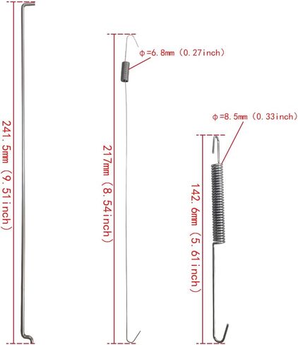 Wotian Throttle Return Spring Kit Governor Link Rod Rod Spring Spring Control Spring متوافق مع Honda and Clone GX160 GX200 GX212 GX225 محرك in Saudi Arabia