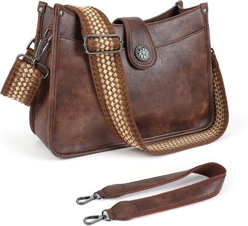 APHISON Crossbody Bags For Women Trendy, Leather Hobo Handbag Crossbody Purses Shoulder Bucket Bag with 2 Strap in Saudi Arabia