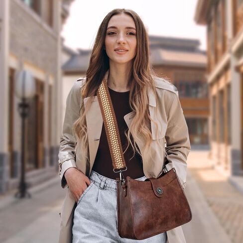 APHISON Crossbody Bags For Women Trendy, Leather Hobo Handbag Crossbody Purses Shoulder Bucket Bag with 2 Strap in Saudi Arabia