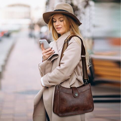 APHISON Crossbody Bags For Women Trendy, Leather Hobo Handbag Crossbody Purses Shoulder Bucket Bag with 2 Strap in Saudi Arabia