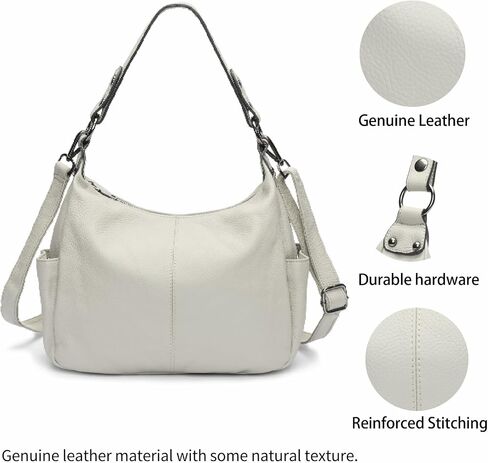 Genuine Leather Purses for Women Hobo Crossbody Bags Casual Work Shoulder Bag with Adjustable Strap in Kuwait