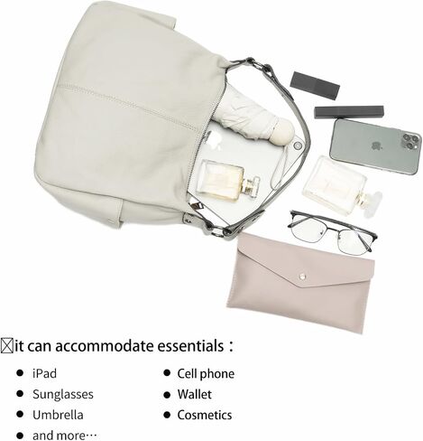 Genuine Leather Purses for Women Hobo Crossbody Bags Casual Work Shoulder Bag with Adjustable Strap in Kuwait