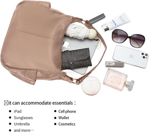 Genuine Leather Purses for Women Hobo Crossbody Bags Casual Work Shoulder Bag with Adjustable Strap in Kuwait