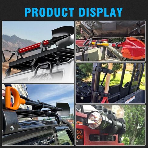 حامل مشبك المتجار سريع الإفراج عن الشاحنات UTV ATV Ofrroad و Boat & Train 4x4 Parts ، أقواس قابلة للتعديل من 1-1/7 '' إلى 1-3/7 '' أداة القطر-4 حزمة أسود in Kuwait