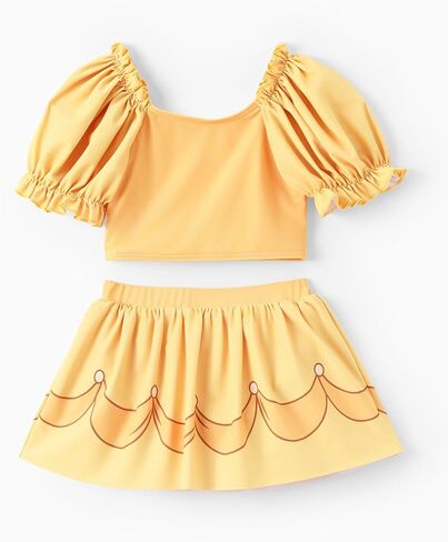 Disney Princess Girls Swimsuit Two-Piece Tankini Set Cute Bathing Suit for Beach, Pool, and Birthday Parties in Saudi Arabia