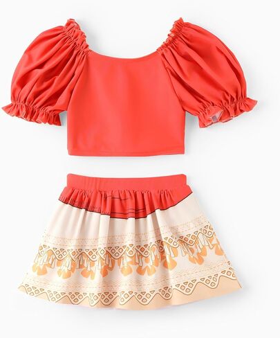 Disney Princess Girls Swimsuit Two-Piece Tankini Set Cute Bathing Suit for Beach, Pool, and Birthday Parties in Saudi Arabia