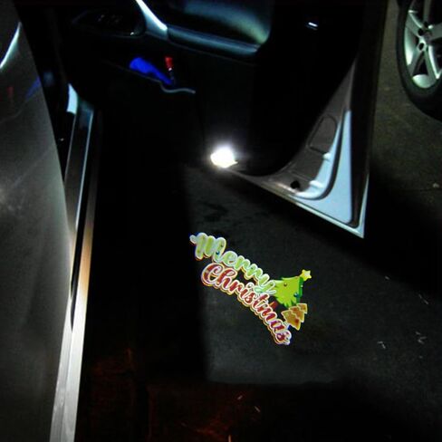 2 PCS LED Car Door Logo Lights Compatible for Sienna 2021-present Courtesy Projector Laser Welcome Light Puddle Lamp Easy Installation Car Accessories (Side) in Saudi Arabia