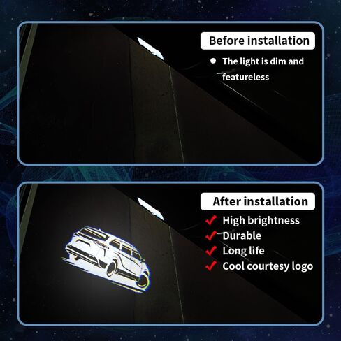 2 PCS LED Car Door Logo Lights Compatible for Sienna 2021-present Courtesy Projector Laser Welcome Light Puddle Lamp Easy Installation Car Accessories (Side) in Saudi Arabia