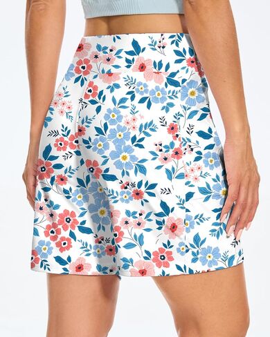 Blouty Women's 7" Bermuda Shorts with Pockets High Waisted Stretch Athletic Long Shorts for Women Workout Casual in Saudi Arabia