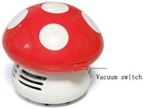 Honbay Mini Cute Table Dust Vaccum Cleaner, Mushroom Shaped New Portable Corner Desk Vaccum Cleaner Mini Cute Vacuum Cleaner Dust Sweeper (Green) in Saudi Arabia