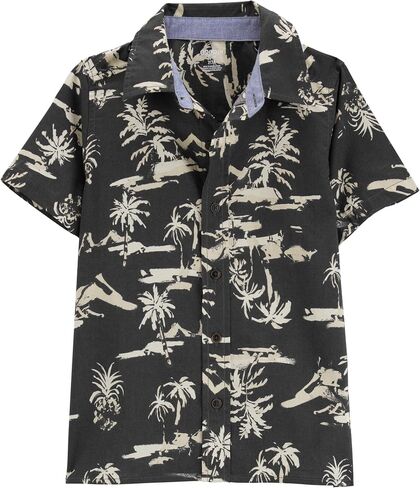 OshKosh B'Gosh Boys Short Sleeve Woven Buttonfront Shirt in Saudi Arabia